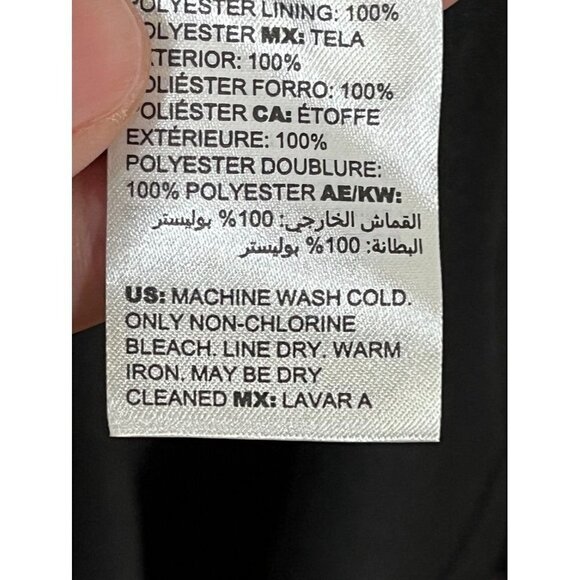 Chicos Dress 2X Black Floral Maxi Tropical Feminine Tiered Retro Whimsical 80s - Picture 13 of 16